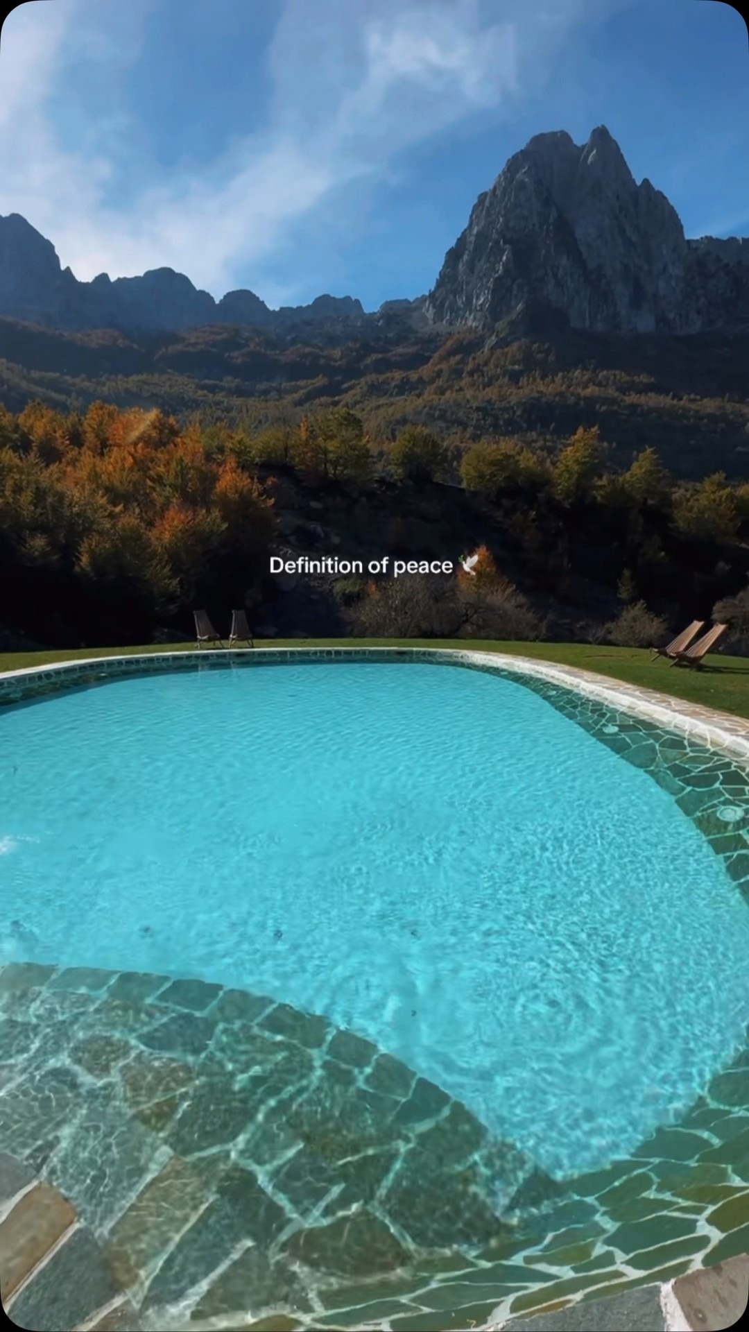 Pool and bathing experience at North Alpine Villas